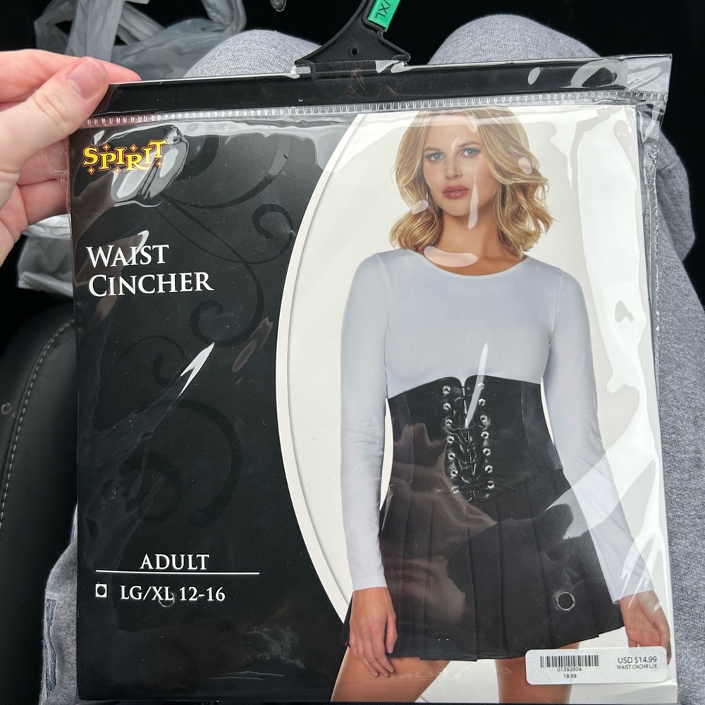 Spirit Halloween Black Waist Cincher
